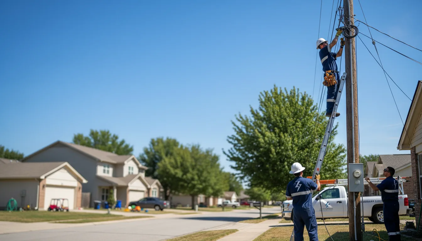 Residential electrician providing installation services in Sweetwater, TX
